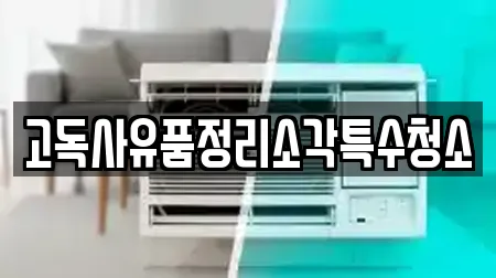 고독사유품정리소각특수청소