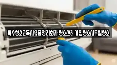 특수청소고독사유품정리화재청소쓰레기집청소사무실청소
