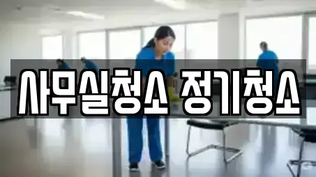 사무실청소 정기청소