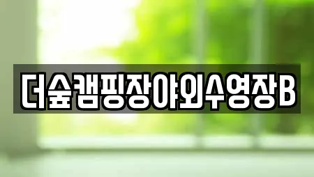 더숲캠핑장야외수영장B