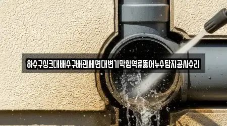 하수구싱크대배수구배관세면대변기막힘역류뚫어누수탐지공사수리