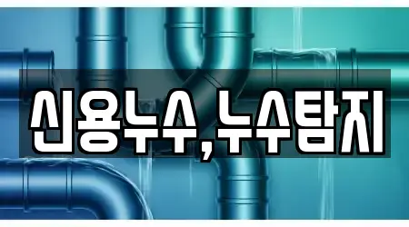 신용누수,누수탐지