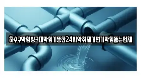 하수구막힘싱크대막힘기똥찬24시악취제거변기막힘뚫는업체