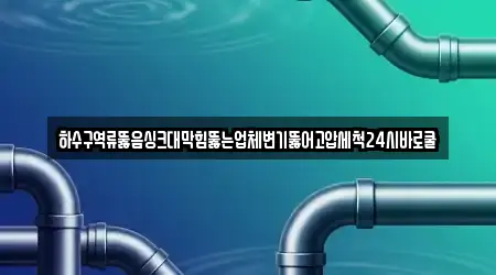 하수구역류뚫음싱크대막힘뚫는업체변기뚫어고압세척24시바로쿨