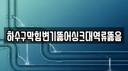 하수구막힘변기뚫어싱크대역류뚫음