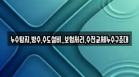 누수탐지,방수,수도설비,,보험처리,수전교체누수구조대