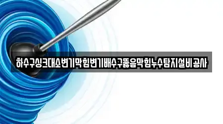 하수구싱크대소변기막힘변기배수구뚫음막힘누수탐지설비공사