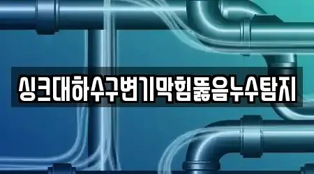 싱크대하수구변기막힘뚫음누수탐지