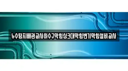 누수탐지배관공사하수구막힘싱크대막힘변기막힘설비공사