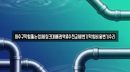 하수구막힘뚫는업체싱크대배관역류수전교체변기막힘비용변기수리