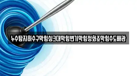 누수탐지하수구막힘싱크대막힘변기막힘정화조막힘수도배관