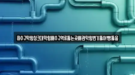 하수구막힘싱크대막힘배수구역류뚫는곳배관막힘변기뚫어뻥뚫음
