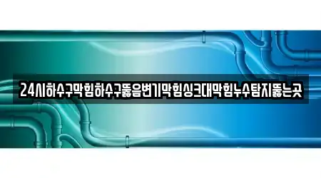 24시하수구막힘하수구뚫음변기막힘싱크대막힘누수탐지뚫는곳