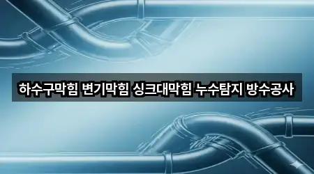 하수구막힘 변기막힘 싱크대막힘 누수탐지 방수공사