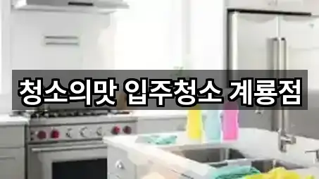 청소의맛 입주청소 계룡점