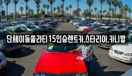 경기 안산시 단원구 신길동 렌트카 전문 단체이동쏠라티15인승렌트카,스타리아,카니발