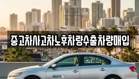 경기 안산시 단원구 신길동 중고차매입 전문 중고차사고차노후차량수출차량매입