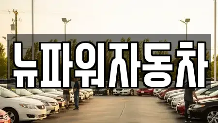 경기도 수원시 영통구 신동 중고차 전문 뉴파워자동차