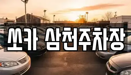 경남 밀양시 남포동 렌트카 전문 쏘카 삼천주차장