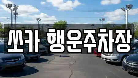 경남 밀양시 남포동 렌트카 전문 쏘카 행운주차장