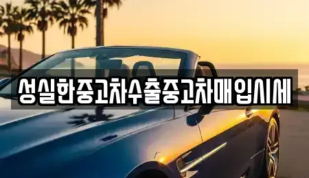 경남 진주시 상봉동 중고차매입 전문 성실한중고차수출중고차매입시세