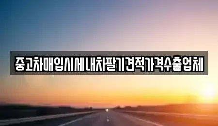 경상남도 산청군 중고차매입 전문 중고차매입시세내차팔기견적가격수출업체