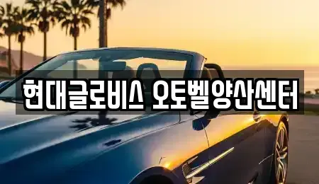 경상남도 양산시 호계동 중고차 전문 현대글로비스 오토벨양산센터