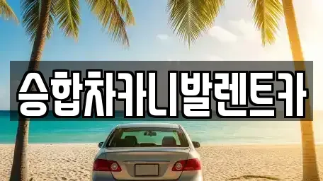 대전 유성구 계산동 렌트카 전문 승합차카니발렌트카