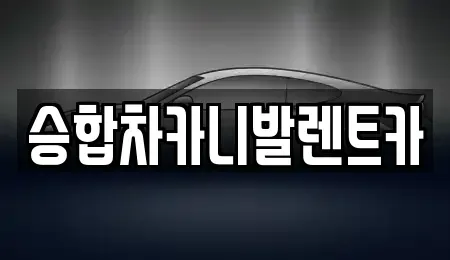 대전 중구 어남동 렌트카 전문 승합차카니발렌트카