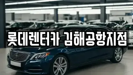 부산 강서구 대저2동 렌트카 전문 롯데렌터카 김해공항지점