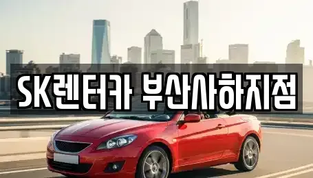 부산 강서구 대저2동 장기렌트카 전문 SK렌터카 부산사하지점