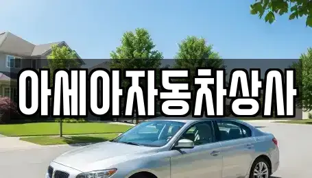 서울 중구 남산동1가 중고차 전문 아세아자동차상사