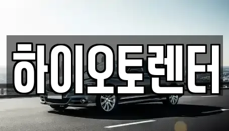서울특별시 성북구 보문동2가 렌트카 전문 하이오토렌터