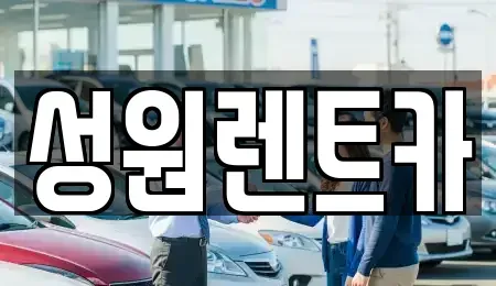 서울특별시 영등포구 대림동 렌트카 전문 성원렌트카