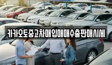 서울특별시 종로구 팔판동 중고차매입 전문 카카오토중고차매입매매수출판매시세