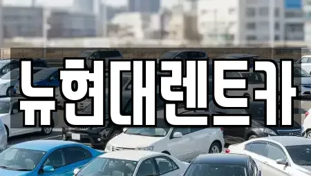 울산 중구 반구동 렌트카 전문 뉴현대렌트카
