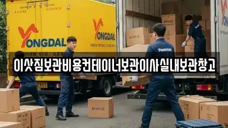 이삿짐보관비용컨테이너보관이사실내보관창고