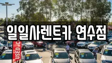 인천 남동구 고잔동 단기렌트카 전문 일일사렌트카 연수점