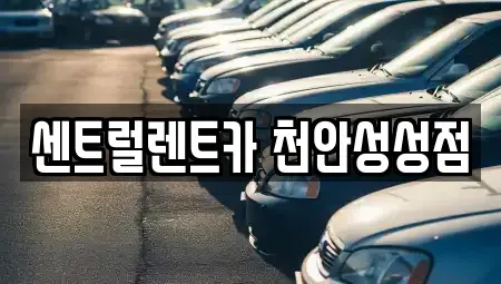 충남 천안시 서북구 차암동 렌트카 전문 센트럴렌트카 천안성성점