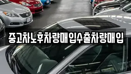 충청남도 당진시 송악읍 중고차매입 전문 중고차노후차량매입수출차량매입